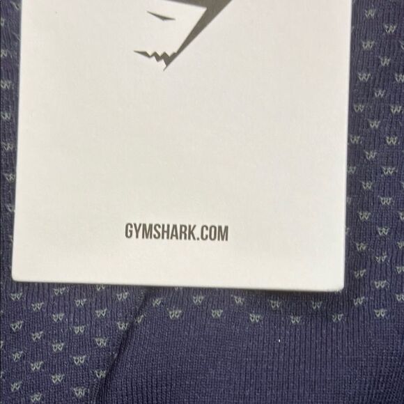Gymshark White and Blue Patterned Shirt - Picture 1 of 5